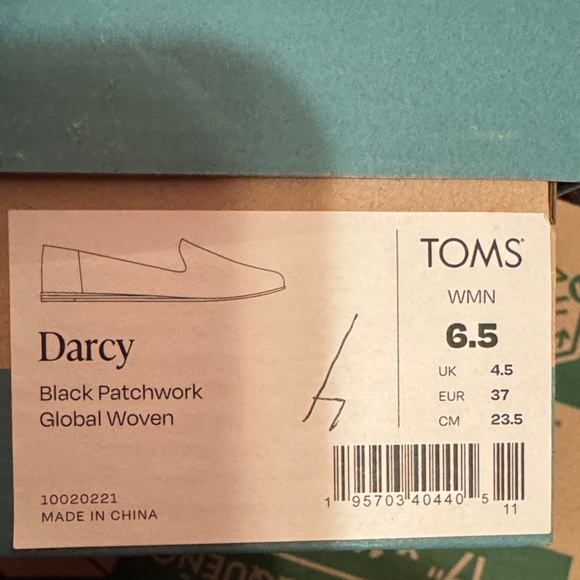 TOMS Darcy Women's Multicolor Patterned Loafers - Picture 7 of 7